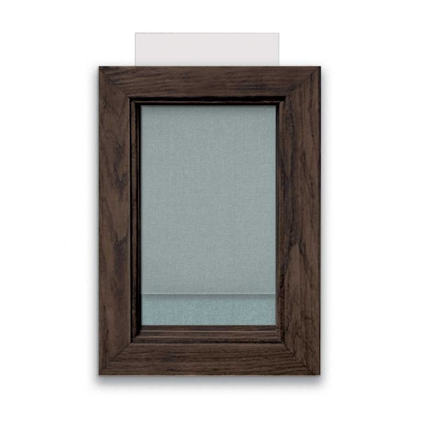 Indoor Enclosed Combo Board, 72"x36", Black Frame/Black & Buff